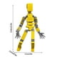 thumbnail image 2 of Titan 13 Action Figure, T13 Action Figure Robot, Stikbot Toys with Weapon Accessories, 3D Printed Action Figures Toys, Multi-jointed Movable Stick Bots Articulated Robot, Bot Figures (Saffron), 2 of 2