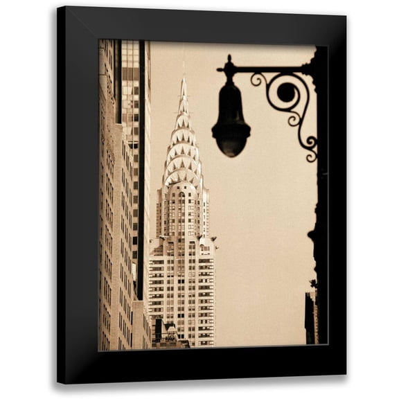 Gleyzer, Sasha 12x14 Black Modern Framed Museum Art Print Titled - Chrysler Building