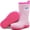 Pink, variant on Kids Rain Boots for Boys, Girls Mid-Calf Rubber Mud Boots Waterproof Shoes Insulated Neoprene Rubber Boots, Non-Slip Sole, Easy-On for School, Garden, Farm, Outdoor Play,size 4 Big Kid,Black