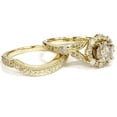 thumbnail image 2 of Pompeii 1 1/2ct Lab Grown Diamond Engagement Engagement Ring Matching Yellow Gold (FG,VS), 2 of 3