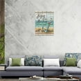 thumbnail image 6 of Christian Beach Anchor Wall Art Scripture Coastal Nautical Canvas Print Painting Bible Verses Pictures Framed Christian Gifts Artwork Dining Living Bathroom Bedroom Decor for Home Office 12"x16", 6 of 6