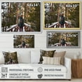thumbnail image 4 of Designart "Winter Forest Hiking Adventure" Forest Floater Framed Wall Decor, 4 of 5