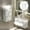 white_Hot#2019, variant on Wall Mounted Tissue Box Holder, Clear Glacier Pattern Dispenser with Drawer, No Drill Bathroom Storage for Facial Tissues and Small Items