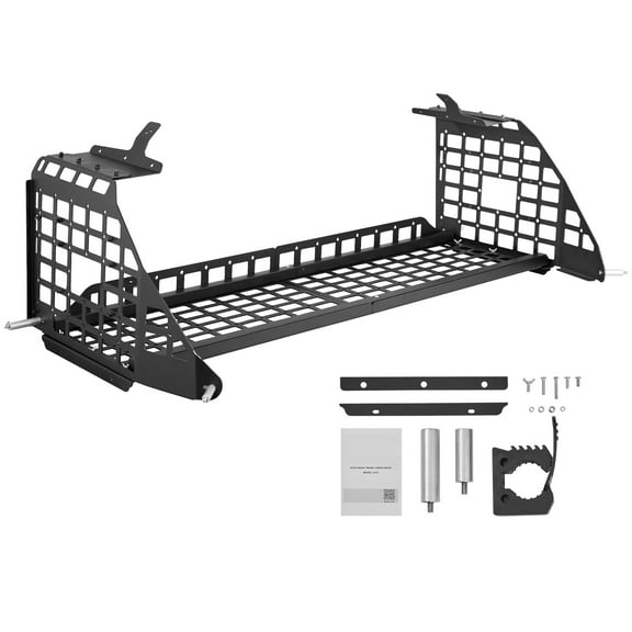 KFFKFF Rear Trunk Cargo Rack for 2010-2024 Toyota 4Runner, 220 lbs Load Capacity, Aluminum Alloy Storage Basket, Adjustable Height Organizer for Camping and Travel Essentials