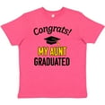 thumbnail image 3 of Inktastic Congrats My Aunt Graduated with Cap Youth T-Shirt, 3 of 5