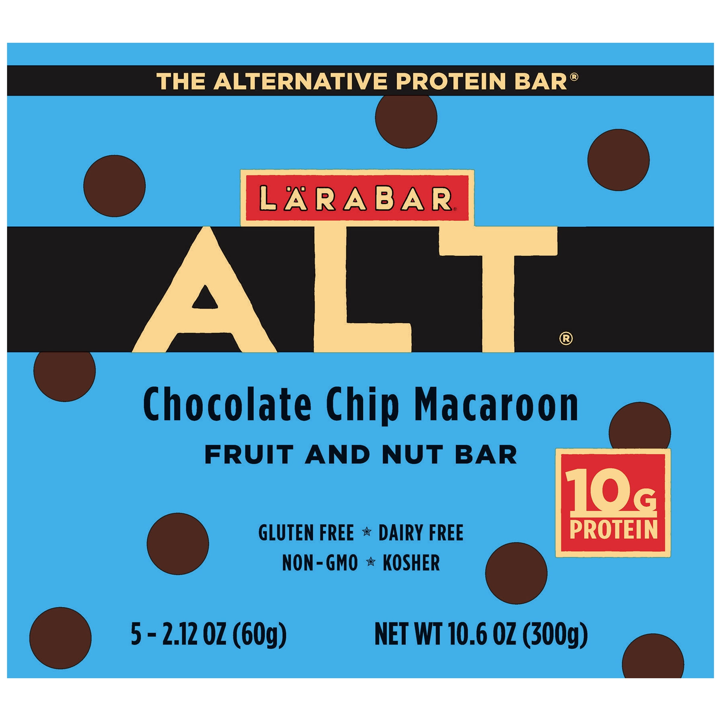Larabar Alt Protein Gluten Free Non GMO Chocolate Chip Macaroon 5 Larabar Alt Protein Gluten Free Non GMO Chocolate Chip Macaroon 5