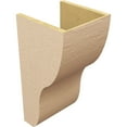 thumbnail image 5 of 12"W x 12"D x 24"H Wide Greensboro Rough Cedar Woodgrain TimberThane Corbel, Primed Tan, 5 of 6
