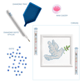 thumbnail image 5 of Diamond Dotz Dove of Peace Kit with Frame Christmas Diamond Painting Kits for Adults - Diamond Art Kits a Relaxing Creative Craft Kit with Dotz Gems 3.5"x3.5", 5 of 6