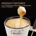 thumbnail image 4 of HLONK Tasse à Expresso Fondue Fondue Pot Chauffe-Plat Blanc Acier Inoxydable, 4 of 6