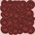 thumbnail image 1 of Ahgly Company Tapis d'Intérieur Lavables en Machine, Carrés de Pamplemousse de Transition, Carrés de 6', 1 of 7