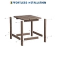 thumbnail image 5 of TROPOW Outdoor HDPE Square Side Table - Adirondack Style Patio End Table for Pool, Beach - Weather Resistant & Easy Setup, 5 of 7