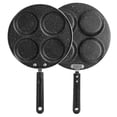thumbnail image 2 of Dekaim Cooking Pan, Household Aluminum Breakfast Frying Pan Non-Stick Cooking Pan with Handle Kitchen Utensils 24.5cm, 2 of 8