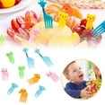 thumbnail image 3 of 10pcs Food Fruit Fork Picks For Kids Cute Animals Decor Cake Forks Bento E6R7, 3 of 7