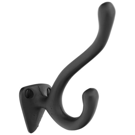 

Emtek 86106 Sandcast Bronze Double Robe Hook - Black