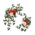 thumbnail image 4 of 2 piezas Boda Arch Flores Rose Artificial Swag Versátil Decoración de guirnaldas para el fondo de las vacaciones Día de San Valentín Oro, 4 of 8