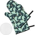 thumbnail image 2 of Manatee 4pcs Oven Mitts and Pot Holders Sets,Heat Resistant Non Slip Kitchen Gloves Hot Pads with Inner Cotton Layer for Cooking BBQ Baking Grilling, 2 of 6