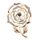 thumbnail image 2 of Mujeres corazón Rhinestone flor broche Pin boda nupcial bufanda titular joyería Claro, 2 of 6