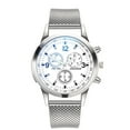 thumbnail image 1 of Reloj de cuarzo para hombre, relojes para hombre, relojes de moda para hombre, relojes de acero inoxidable, relojes casuales, relojes de pulsera con cristales, reloj de acero inoxidable, 1 of 3