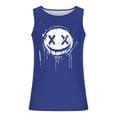 thumbnail image 4 of JXMVOJ Men's Halloween Printing Round Neck Regular Casual Sports Tank Blouses Lightweight Non-Shrinking Non-Fading Sweat-Wicking Breathable, Comfortable Loose Outdoor Casual Daily Wear, 4 of 5