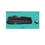 Logitech MK570 Comfort Wave Wireless Keyboard and Mouse Combo - Quiet ...