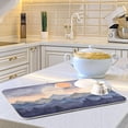 thumbnail image 6 of Blue Mountain Dish Drying Mat, Absorbent Microfiber Pad Protector For Kitchen Counter Top Mat Dish Drainboard 18x24in Home Decor, 6 of 7