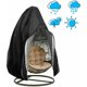thumbnail image 1 of Funda para silla colgante, funda para sillón colgante, funda protectora para silla de huevo, fundas impermeables para muebles de columpio de jardín, 190x115cm, Negro, 1 of 5