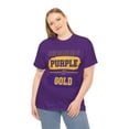 thumbnail image 3 of DJH Apparel | Easily Distracted By Purple & Gold Sports Unisex Cotton Tee, 3 of 5
