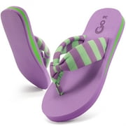 Ecetana Flip Flops for Women Yoga Mat Thong Sandals Comfortable Clip Toe Slippers Summer Beach Sandals
