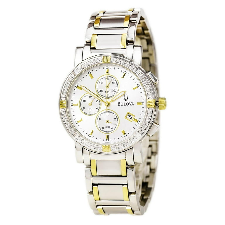 Men's Diamond Chronograph Two Tone Watch 98E000
