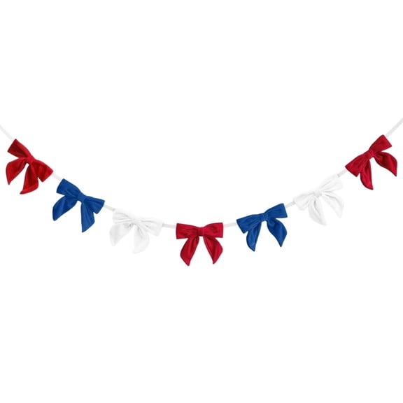 Memorial Day Saving!4th of July Decorations, Red White And Blue Velvet Bow Bows Home Decor Hangings For Fourth Of July Parties Festive Holiday Ambiance