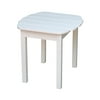 Adirondack Outdoor Slatted Sidetable in White