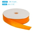 thumbnail image 2 of Uxcell Velvet Ribbon Single Face Spool Silky Velvet Fabric for Bouquets DIY Crafts Gift Wrapping Wedding Party Orange 1 1/2" x 10 Yard, 2 of 5