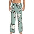 thumbnail image 2 of Lsque Hand Drawn Chickens Print Men's Pajama Pants, Lounge Pant - Comfortable Home Wear,Elastic Waistband, Stylish Design-X-Large, 2 of 9