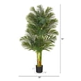 thumbnail image 5 of Nearly Natural 72" Golden Cane Artificial Palm Tree in Green/Black, 5 of 5