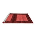 thumbnail image 2 of Ahgly Company Machine Washable Indoor Square Abstract Red Modern Area Rugs, 8' Square, 2 of 4