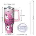thumbnail image 2 of 40oz Halloween Tumbler with Straw and Lid Black Cat Travel Coffee Tumbler Cup with Handle for Spooky Halloween Gifts, 2 of 5