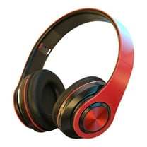 CXALSSY X3 Active Noise Cancelling Headphones, Over-Ear Headphones with Mic for Kids/Adults/Teen/School/TV, Red