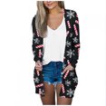 thumbnail image 2 of LOVZFMLL Cardigan pour Femmes Mode Halloween Imprimé Chemise Décontractée à Manches Longues Cardigan, 2 of 5