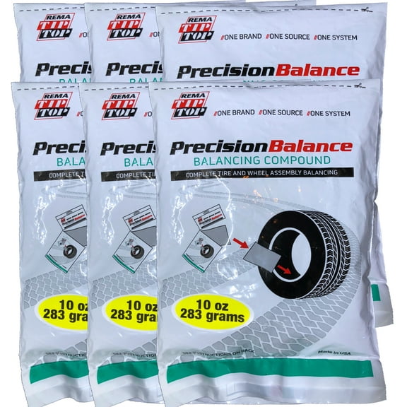 Rema 6 PrecisionBalance 10 oz Tire Balance Beads Kits (60 Ounces) Drop in Bags