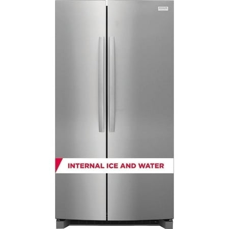 Frigidaire Gallery GRSN2620AF 26 Cu. Ft. 36  Standard-Depth Side-by-Side Refrigerator  Stainless Steel