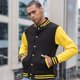 thumbnail image 2 of Awdis - Sudadera Modelo Varsity/Equipo Universitario (Negro/Amarillo Sol), 2 of 2