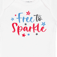 thumbnail image 4 of Inktastic 4th of July Free to Sparkle in Red White and Blue Boys or Girls Baby Bodysuit, 4 of 5