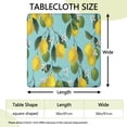 thumbnail image 2 of Yellow Lemon Fruit Flowers Square Fitted Tablecloth with Elastic Edge,Square Table Cover,Washable Elastic Table Cover for Home Kitchen Party Decor 36"x36", 2 of 6