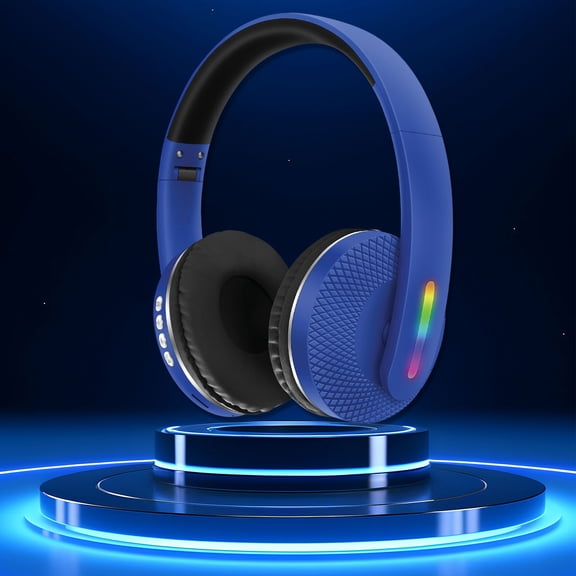 Back to School Supplies Clearance Headphones Wireless Bluetooth Headset Subwoofer Bluetooth Mobile Computer Game Music Sports Game Headphones With LED Lights