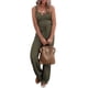 thumbnail image 2 of Blusa sin mangas con cuello en V informal para mujer a la moda + Pantalones largos Conjuntos sólidos de verano Wmkox8yi  bvn547, 2 of 9