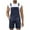 Dark Blue, variant on Afuyipoi Men's Washed Denim Overalls Shorts, with Chest Pocket Workwear Bib Shorts with Adjustable Straps Black L