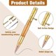 thumbnail image 4 of Set of 6 Slim Pens, Multi-Color Wooden Swivel Pen Set with Refill Shaft Bolt-On Ballpoint Pen for DI, 4 of 5