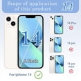 thumbnail image 3 of Reemplazo de cristal trasero ZNZHKR para iPhone 14 de 6.1 pulgadas Starlight, 3 of 7