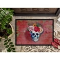 thumbnail image 3 of Carolines Treasures BB5130JMAT Jour des Morts Fleurs Rouges Crâne Tapis Intérieur Ou Extérieur, 24 x 36 Po., 3 of 4