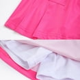 thumbnail image 3 of GYRATEDREAM Girls Athletic Tennis Skirts Flowy High Waisted Tiered Pleated Skirts Workout Sport Performance Skorts for XXXL Rose Red, 3 of 7